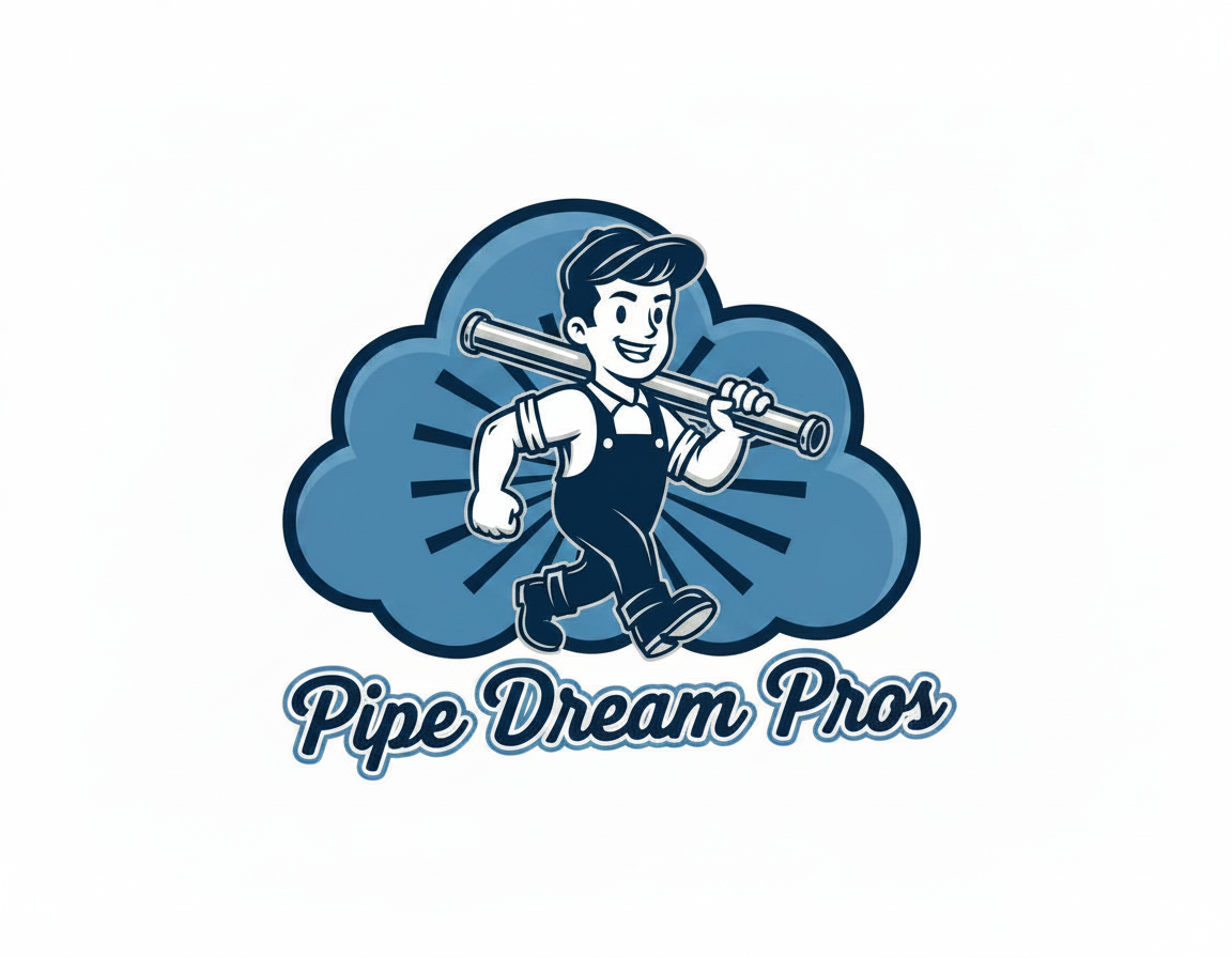 Option A – Vintage Plumber & Cloud logo concept